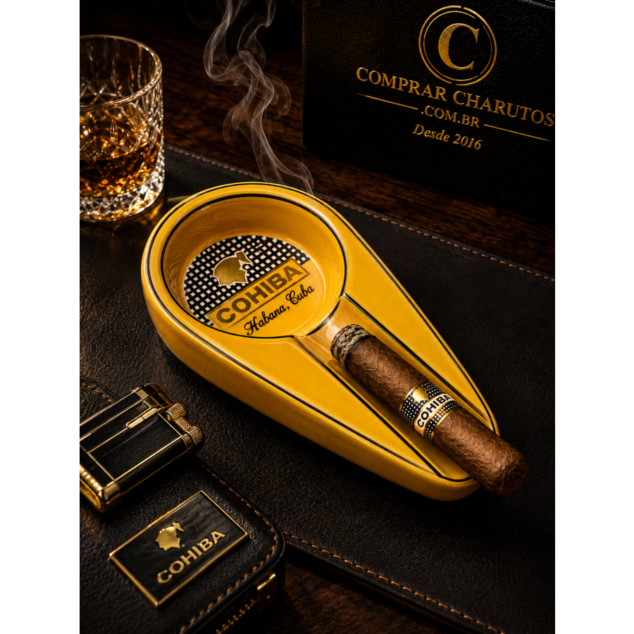 Cinzeiro Cohiba de Cerâmica para Charutos em Trancoso, Bahia